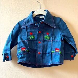 Vintage denim shirt jacket | Sz 6-12 mo.